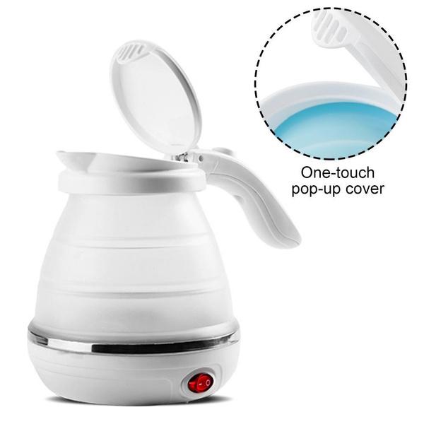 Silicone Foldable Collapsible Electric Water Kettle Camping Boiler - LootFaat