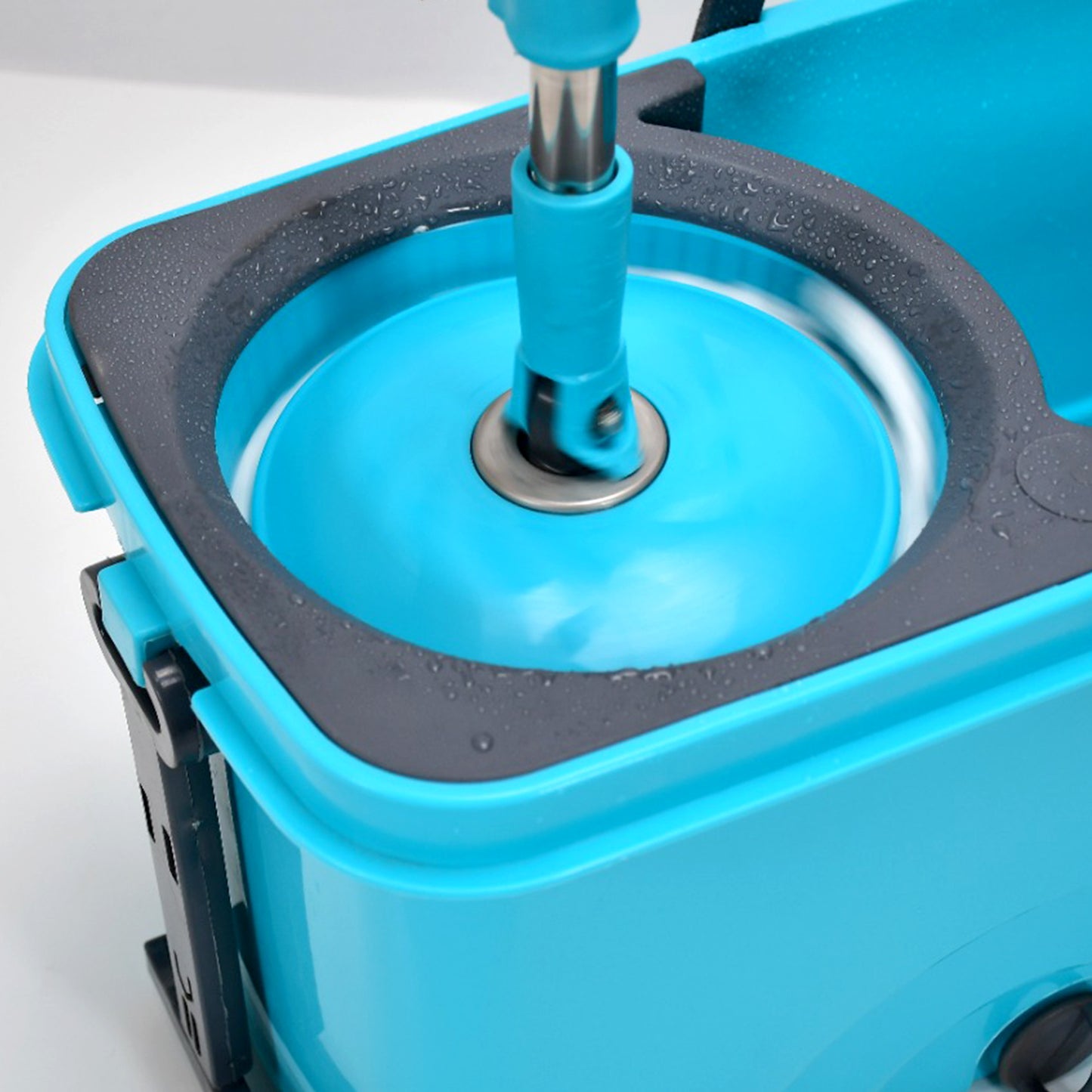 Quick Spin Mop Plastic Spin Bucket Floor Cleaning Easy Wheels Big Bucket Floor Cleaning Mop With Bucket - LootFaat