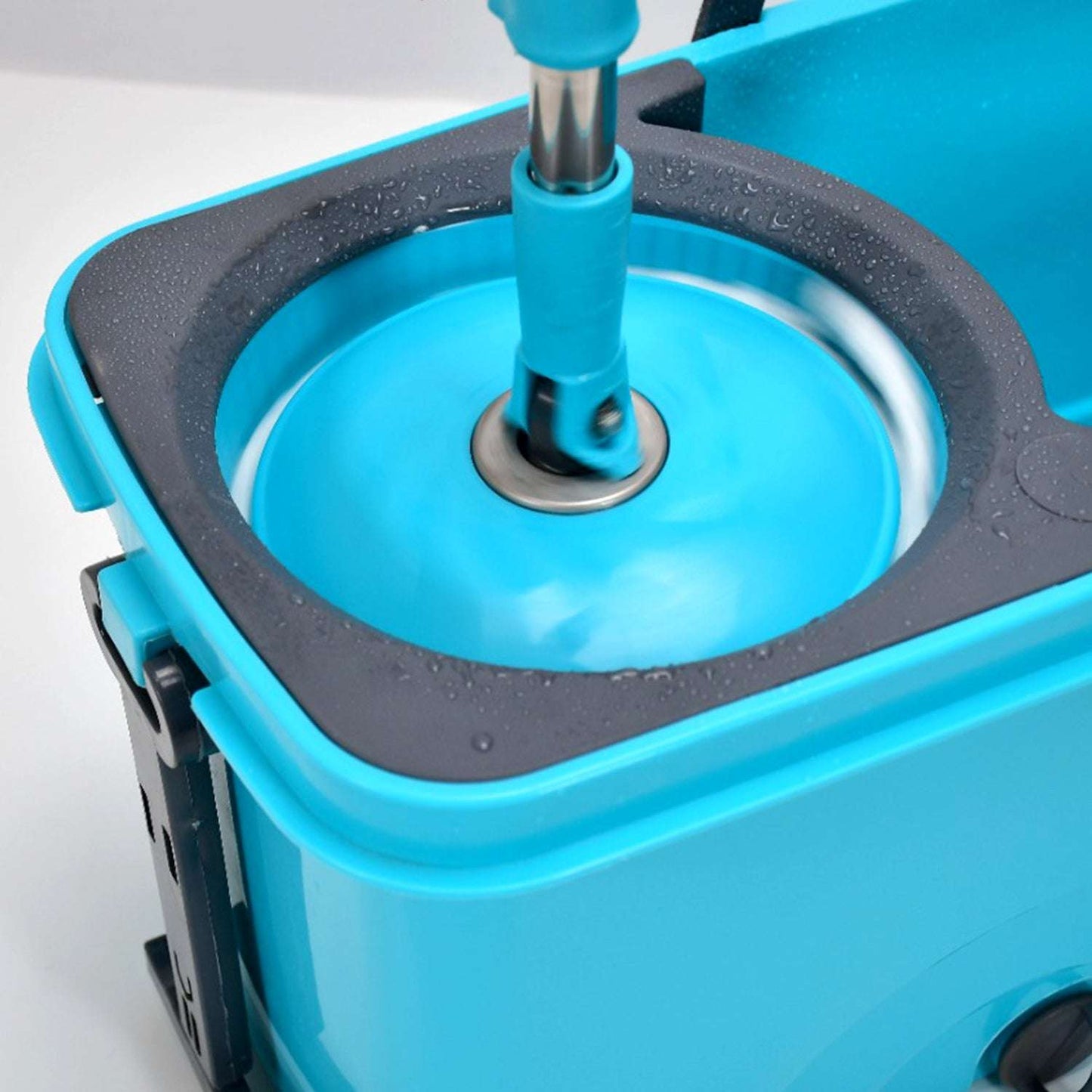 Quick Spin Mop Plastic Spin Bucket Floor Cleaning Easy Wheels Big Bucket Floor Cleaning Mop With Bucket - LootFaat