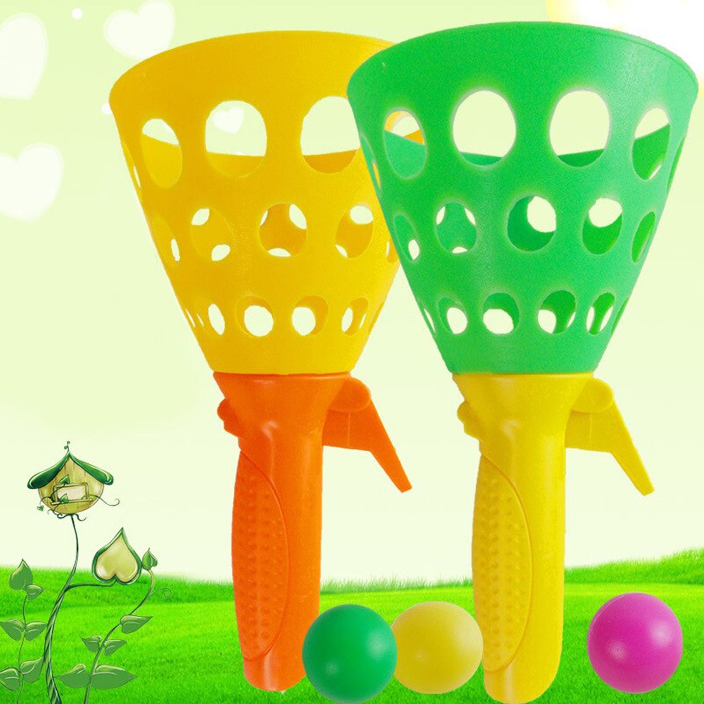 Catapult Butt Ball Toy Widely Used By Kids And Childrens For Playing And Entertainment Purposes And All Etc. - LootFaat