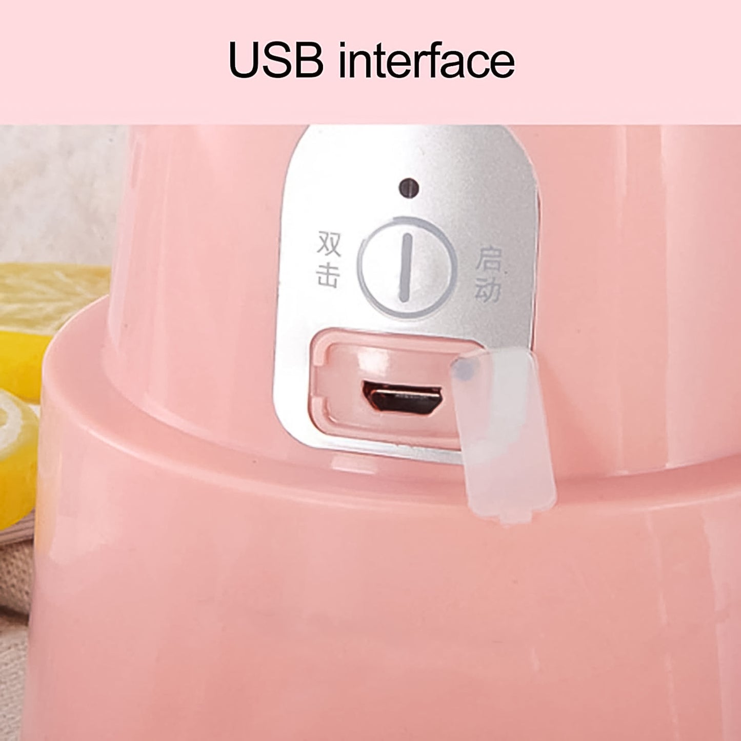 Foldable Electric Juicer Portable Blender Stainless Steel 6 Blades (500 Ml) - LootFaat