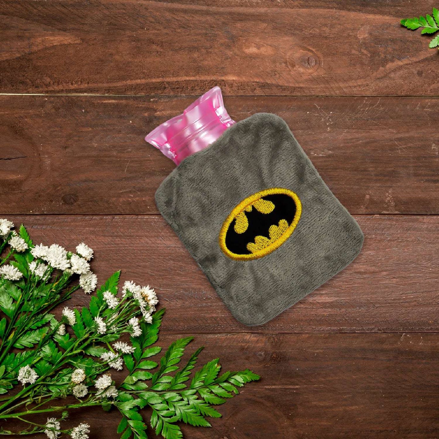 Batman Small Hot Water Bag With Cover For Pain Relief Neck Shoulder Pain And Hand Feet Warmer Menstrual Cramps. - LootFaat