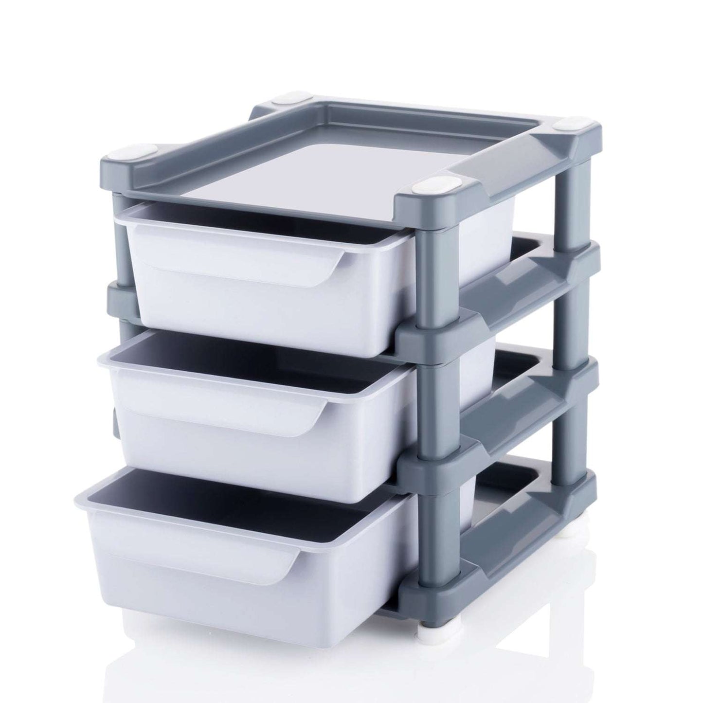 Mini 3 Layer Drawer Used For Storing Makeup Equipments And Kits Used By Womens And Ladies. - LootFaat