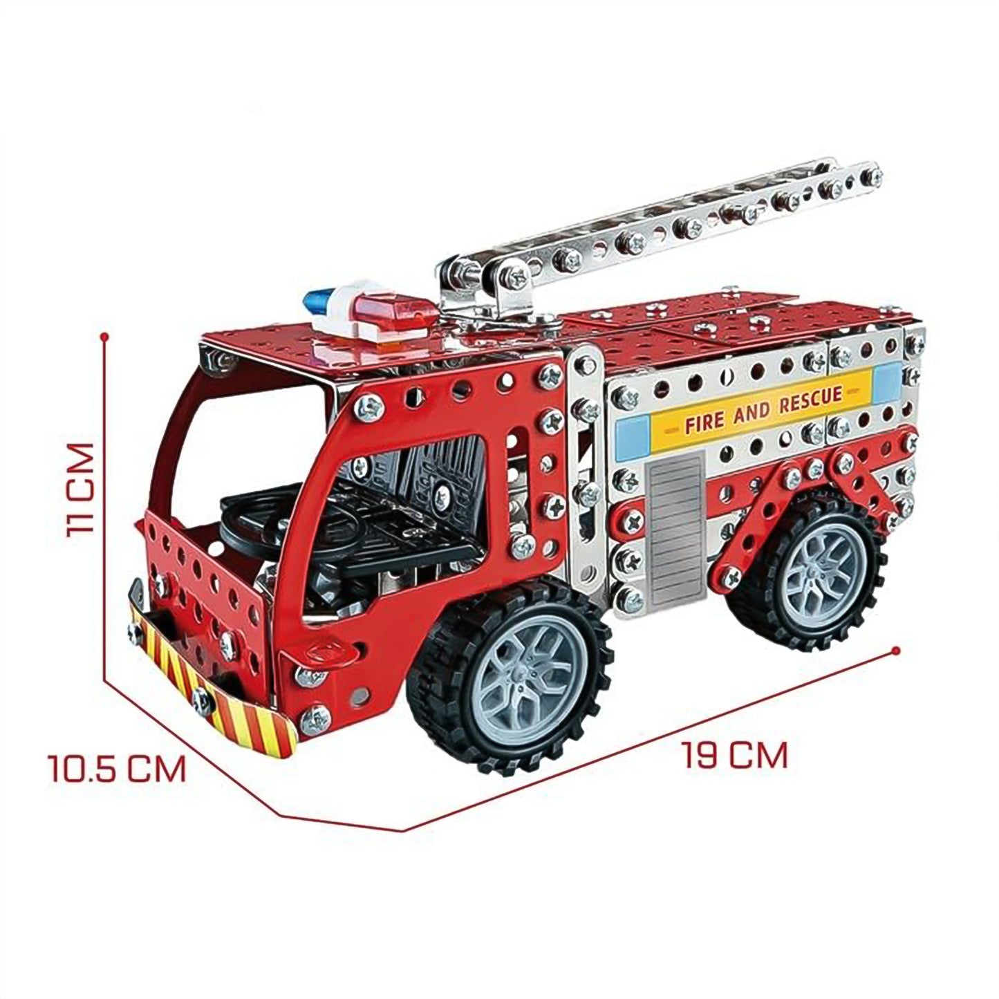 Metal Diy Fire Truck Building Blocks For Kids (Fire Truck 292pcs Of Truck Tool 1 Set) - LootFaat