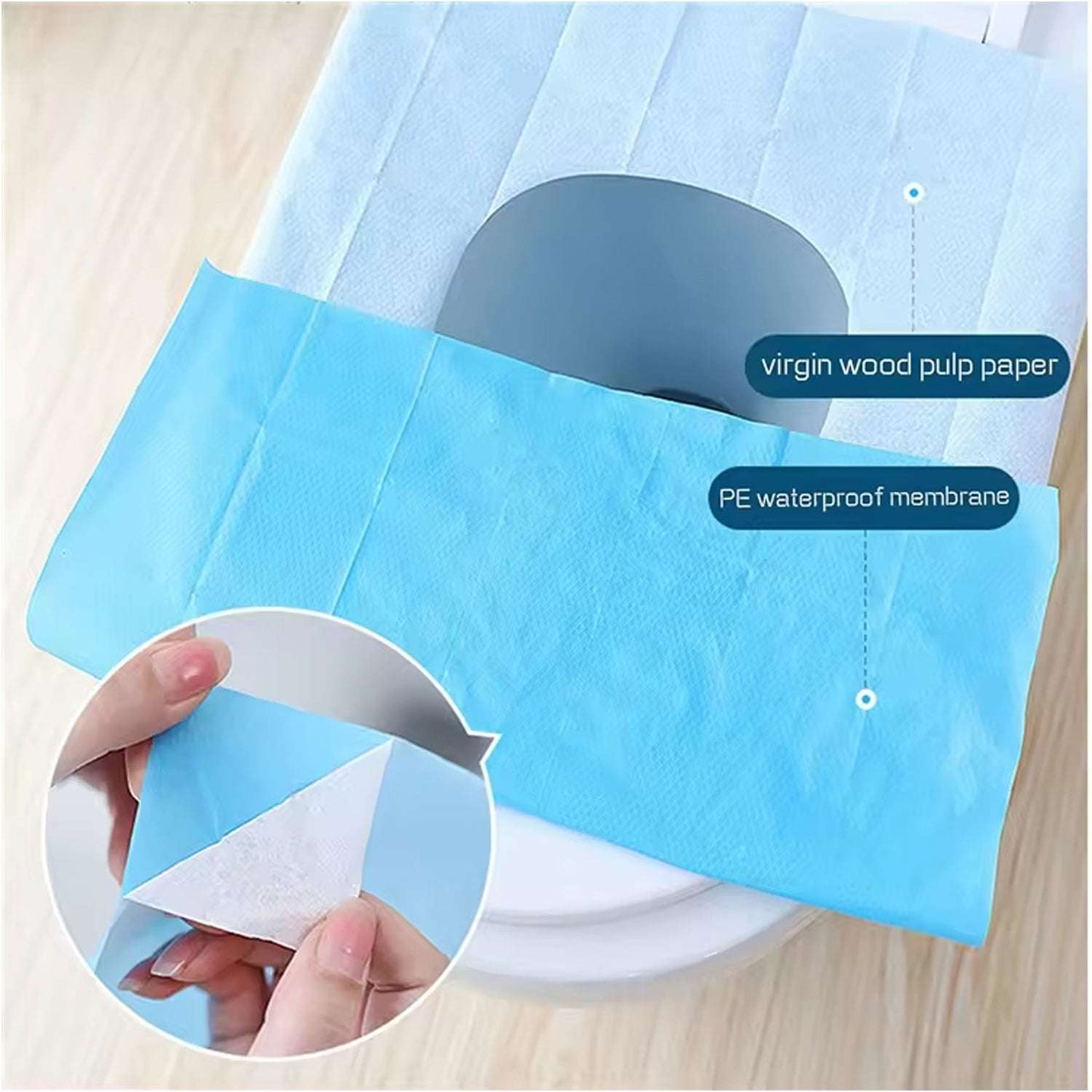 Disposable Toilet Seat Covers Waterproof Isolation Disposable Toilet Seat Cushion (10 Pcs Set) - LootFaat