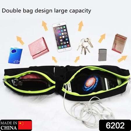 Running Hiking Jogging Walking Reflective Waterproof Waist Bag Compatible Belt Bag - LootFaat