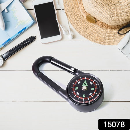 Clip Snap Hook Mini Compass (1 Pc (1 Pc Mix Design) - LootFaat
