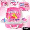 Kids Makeup Kit - Rolling Cosmetic Suitcase Play Set
