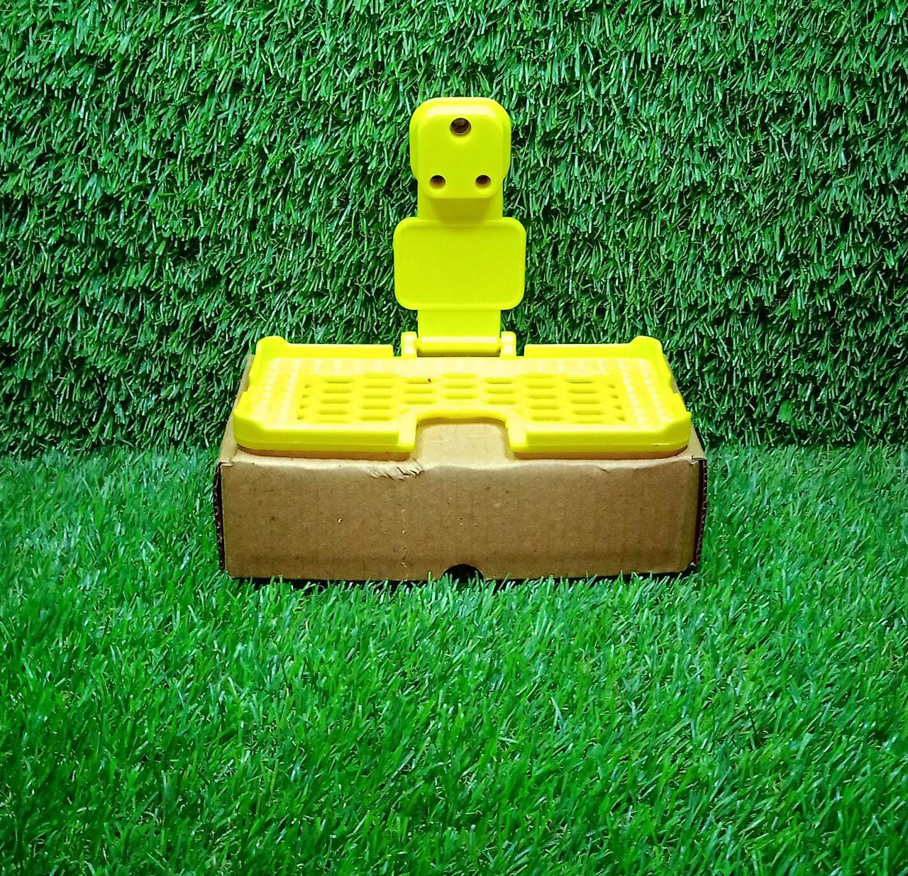 Multi-purpose Wall Holder Stand For Charging Mobile Just Fit In Socket And Hang (Yellow) - LootFaat