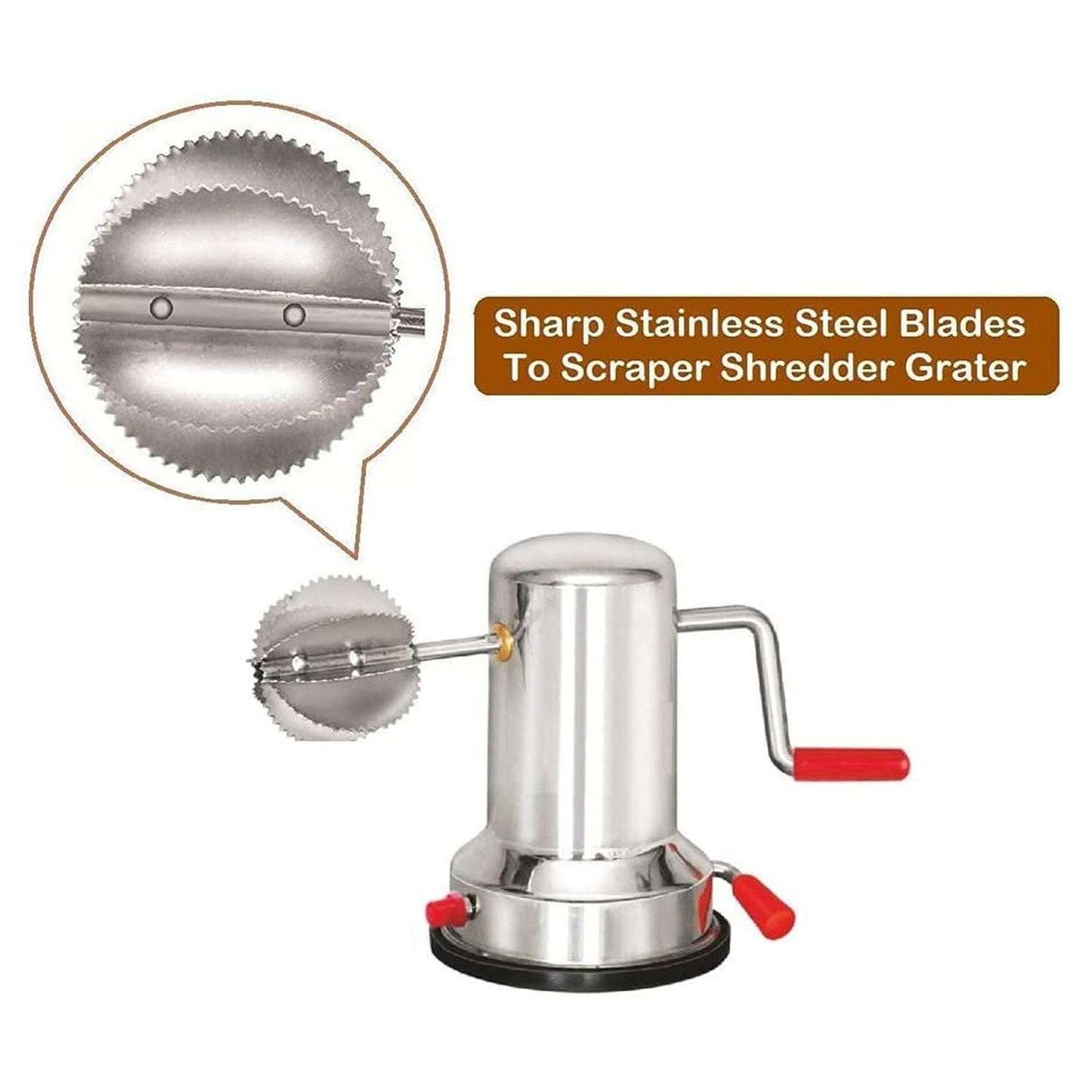 Coconut Scrapers Machine Manual Steel For Home Kitchen Use - LootFaat
