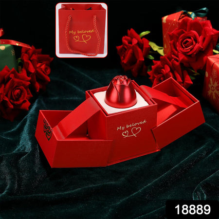 Christmas Gifts For Women Rose Ring Box Jewellery Box Eternal Rose Necklaces Box Wedding Valentines Day - LootFaat