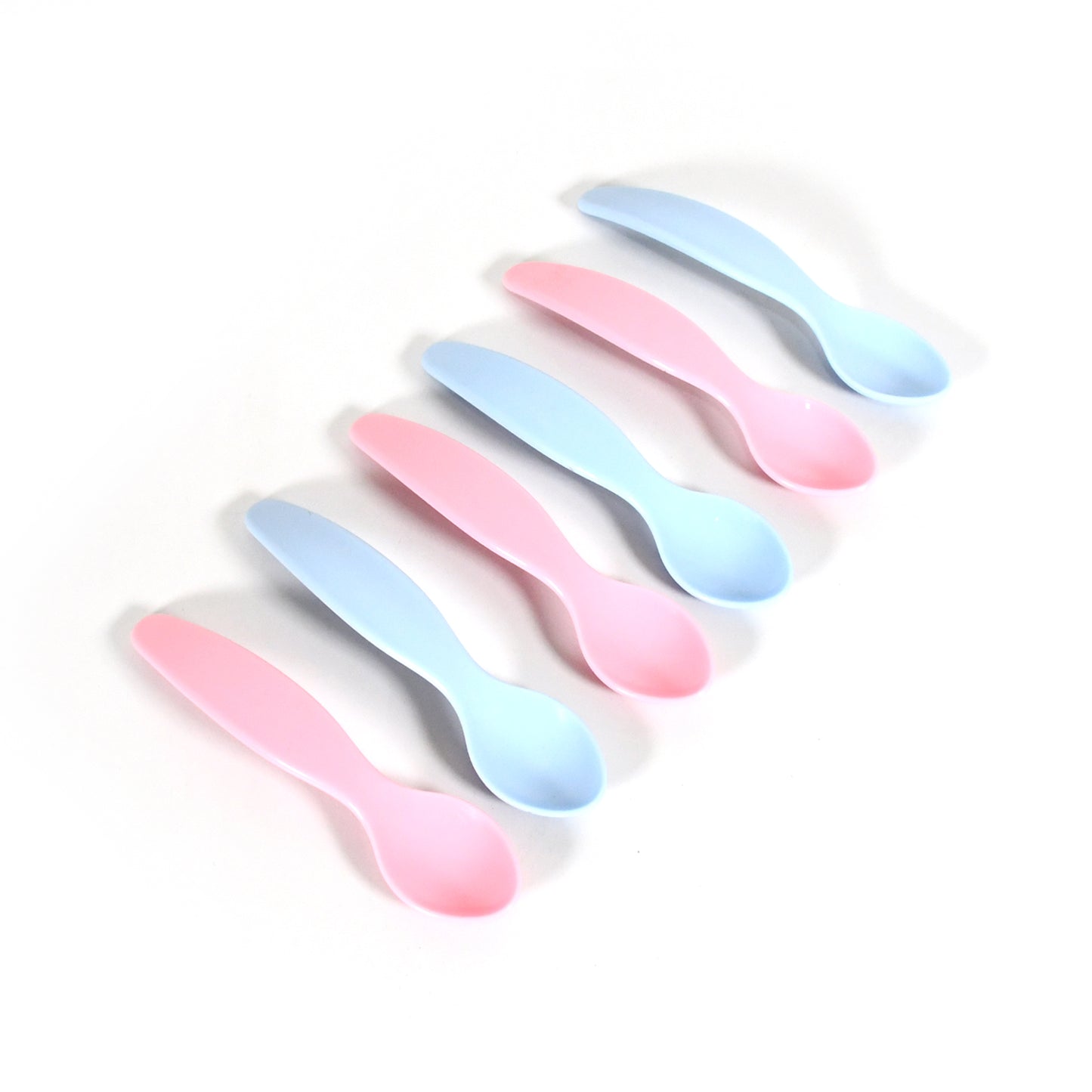 Kids Cute Food Grade Foods Feeding Training Silicone Baby Spoon (Set Of 6 Pcs) - LootFaat