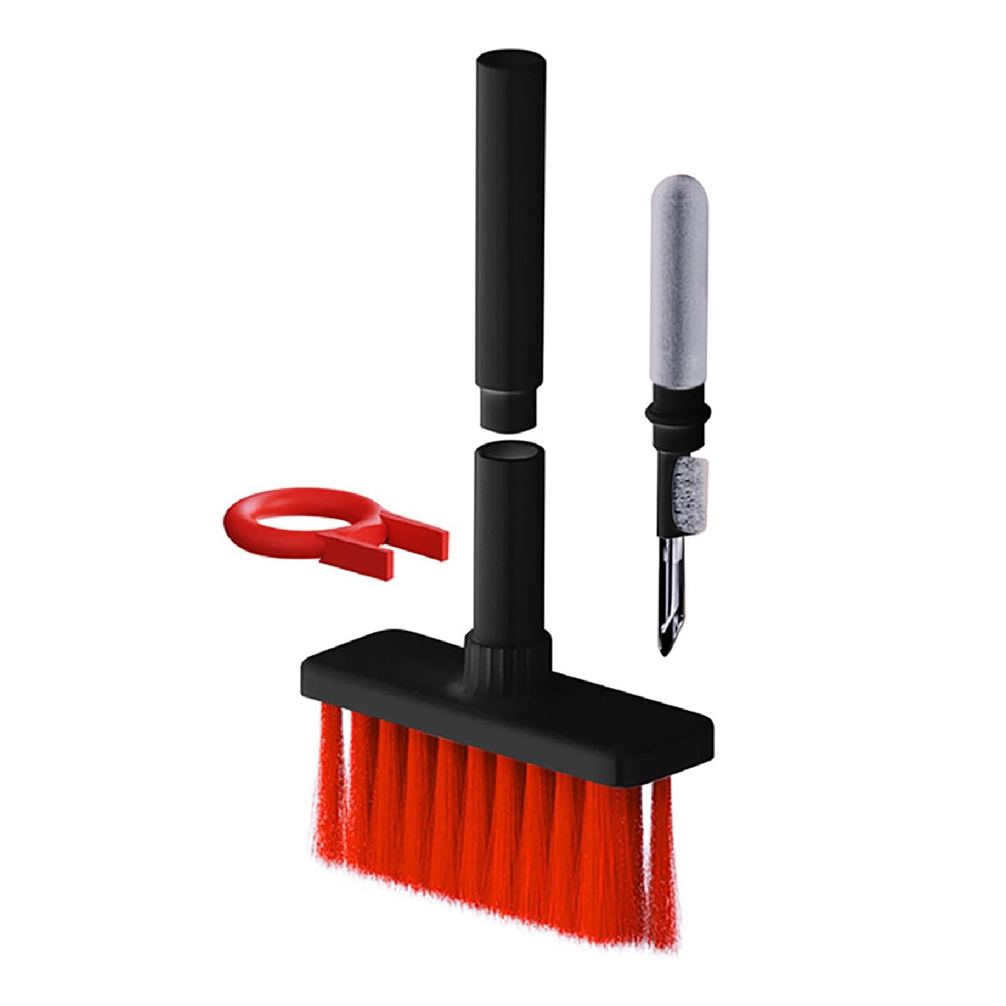 5in1 Multi-function Soft Dust Clean Bush For Computer Cleaning With Corner Gap Duster Keycap Puller Remover For Gamer Pc - LootFaat