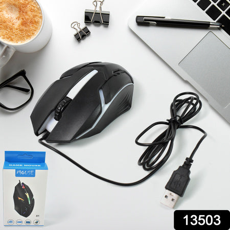 Usb Wired Mouse Ergonomic Design Gaming Mouse (1 Pc) - LootFaat