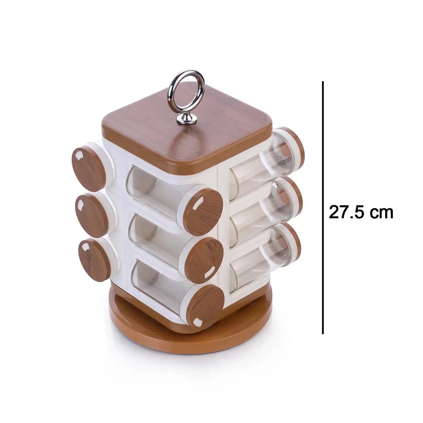 Ganesh 12-jar Revolving Spice Rack Masala Box