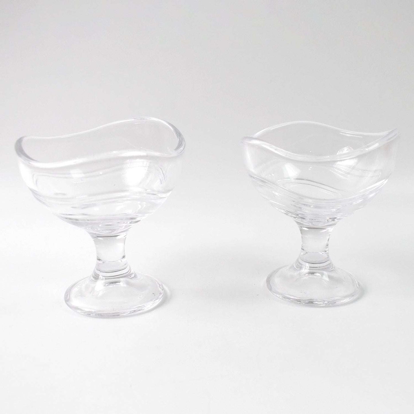 Glass Footed Dessert Bowl Ice Cream Cup (2 Pcs Set) - LootFaat