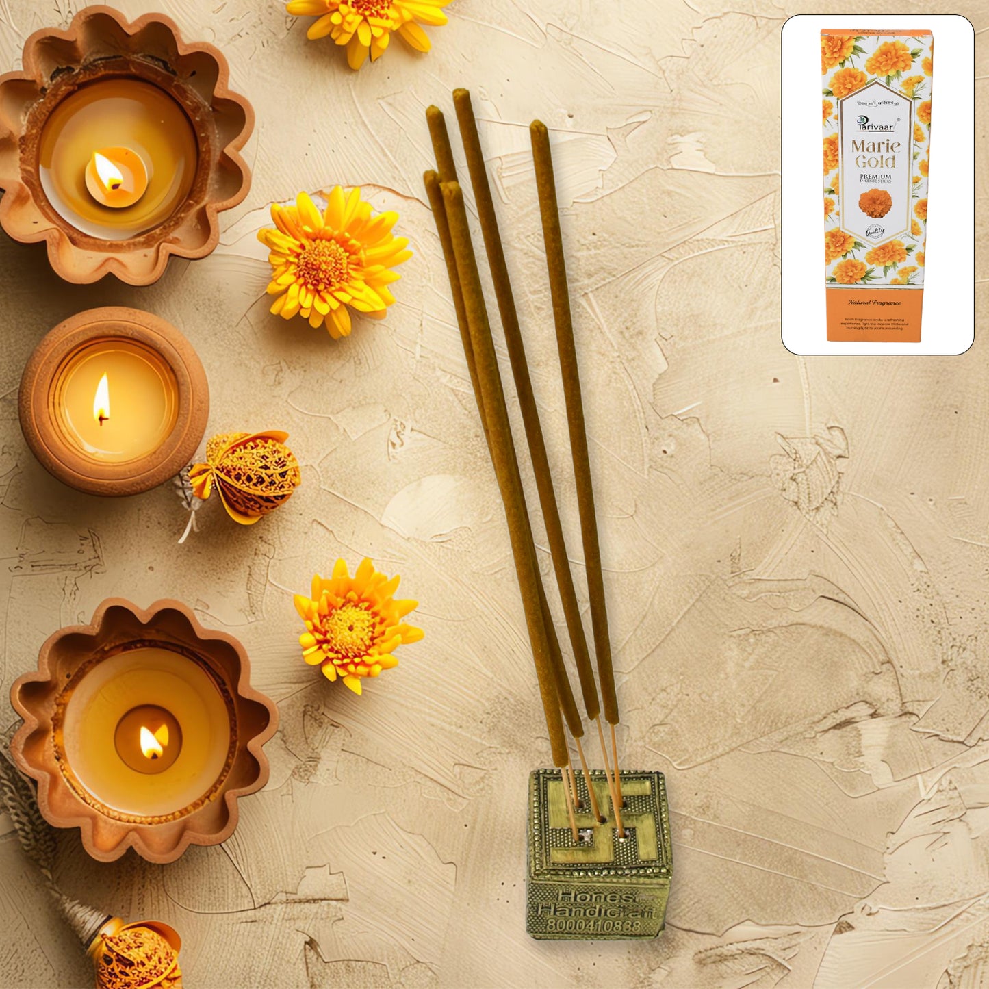 Marie Gold Premium Incense Stick Agarbatti For Home Office - LootFaat