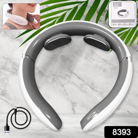 2 Heads Smart Electric Neck And Back Pulse Massager (1 Pc Mix Design) - LootFaat