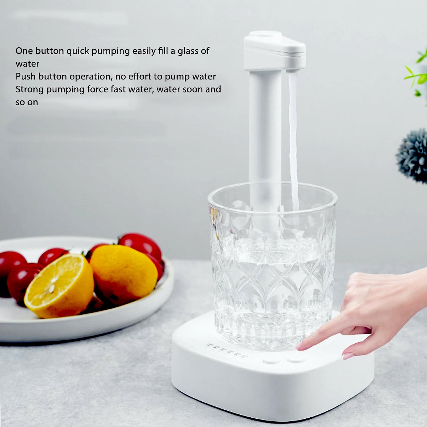 Usb Charging Desktop Water Bottle Dispenser Intelligent Desktop Water Pump With Small Pipe One Button Operation Smart Table Bedside Water Dispenser Desk Water Dispenser For Home Office Outdoor Camping - LootFaat