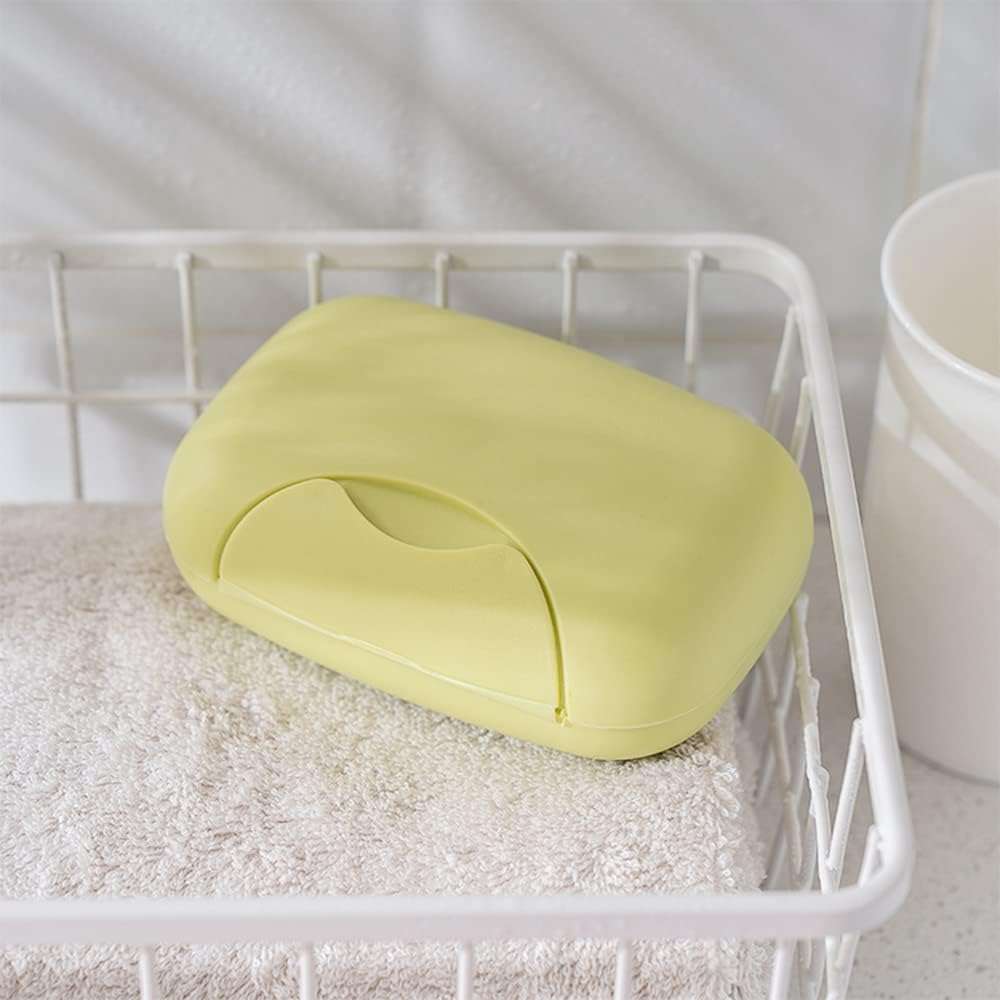 Travel Soap Case Box Plastic Soap Box With Cover Waterproof Leakproof Soap Dish For Bathroom Travel Use (1pc) - LootFaat