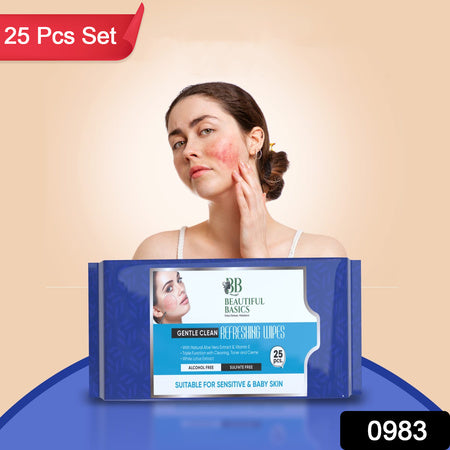 Refreshing Wet Wipes For Face Facial Cleansing Refreshing Skin Hydration Soothing For Skin Ph Balance Alcohol Free Nourishing With Fruit Extract 25 Wipes - LootFaat