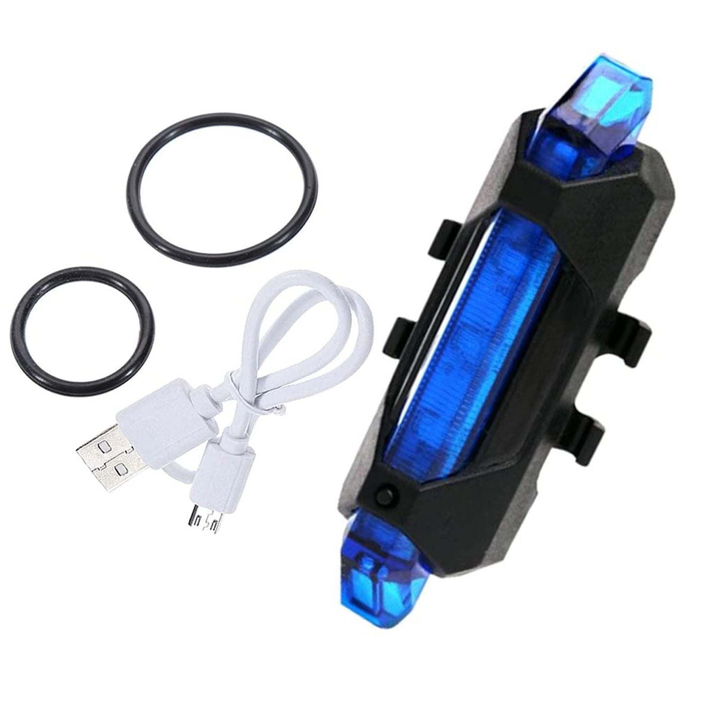 Rechargeable Waterproof Bicycle Front LED Light - 4 Modes, Blue