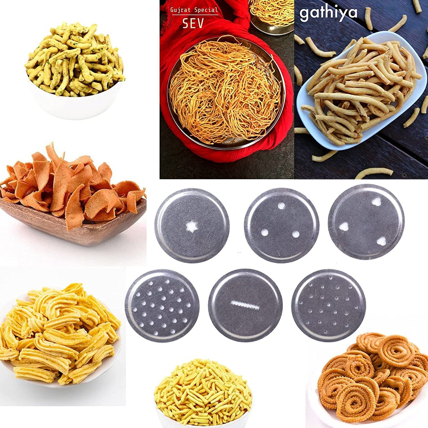 Stainless Steel Sev Sancha Machinemuruku Maker - LootFaat
