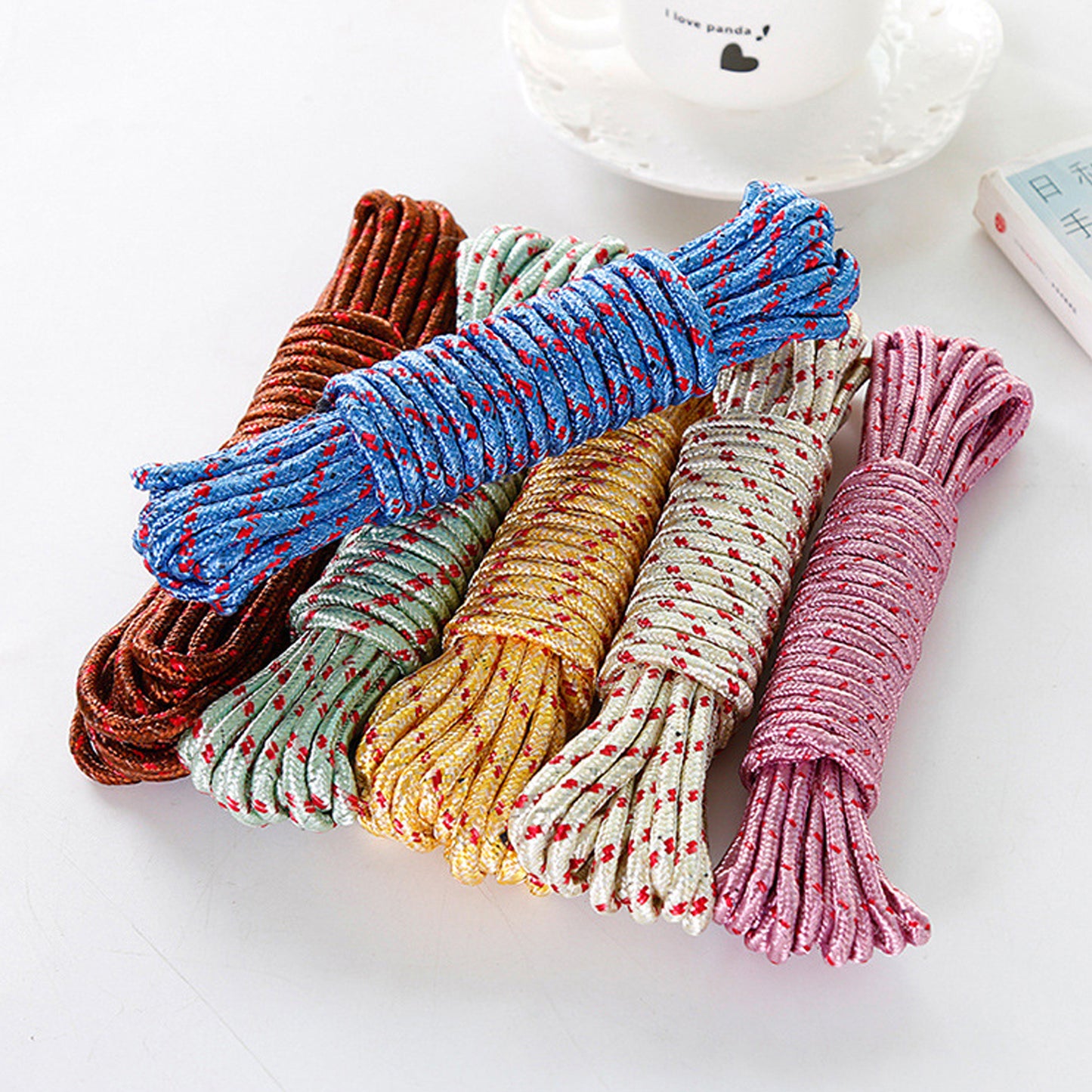 10 Meter Heavy Duty Laundry Drying Clothesline Rope Portable Travel Nylon Cord Sturdy Clothes Line For Outdoor Camping Indoor Crafting Art Projects - LootFaat