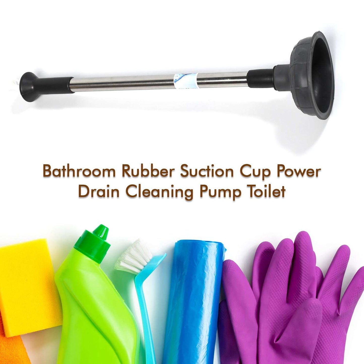 Drain Unblocker Cleaner Sink Plunger Cleaning Pump For Kitchen Sink Toilet Bathroomoilet_plunger_pump - LootFaat