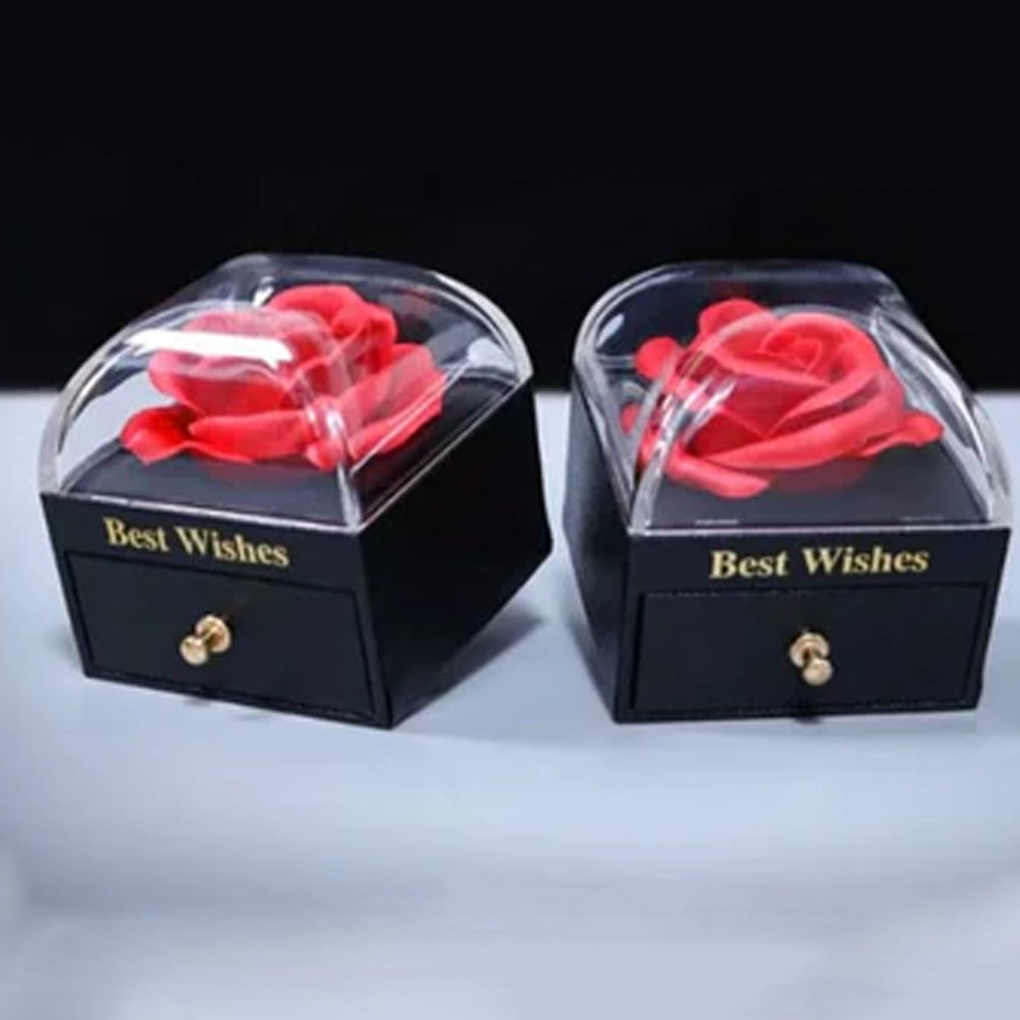 Preserved Eternal Rose Flower Gift Box Drawer (1 Pc) - LootFaat
