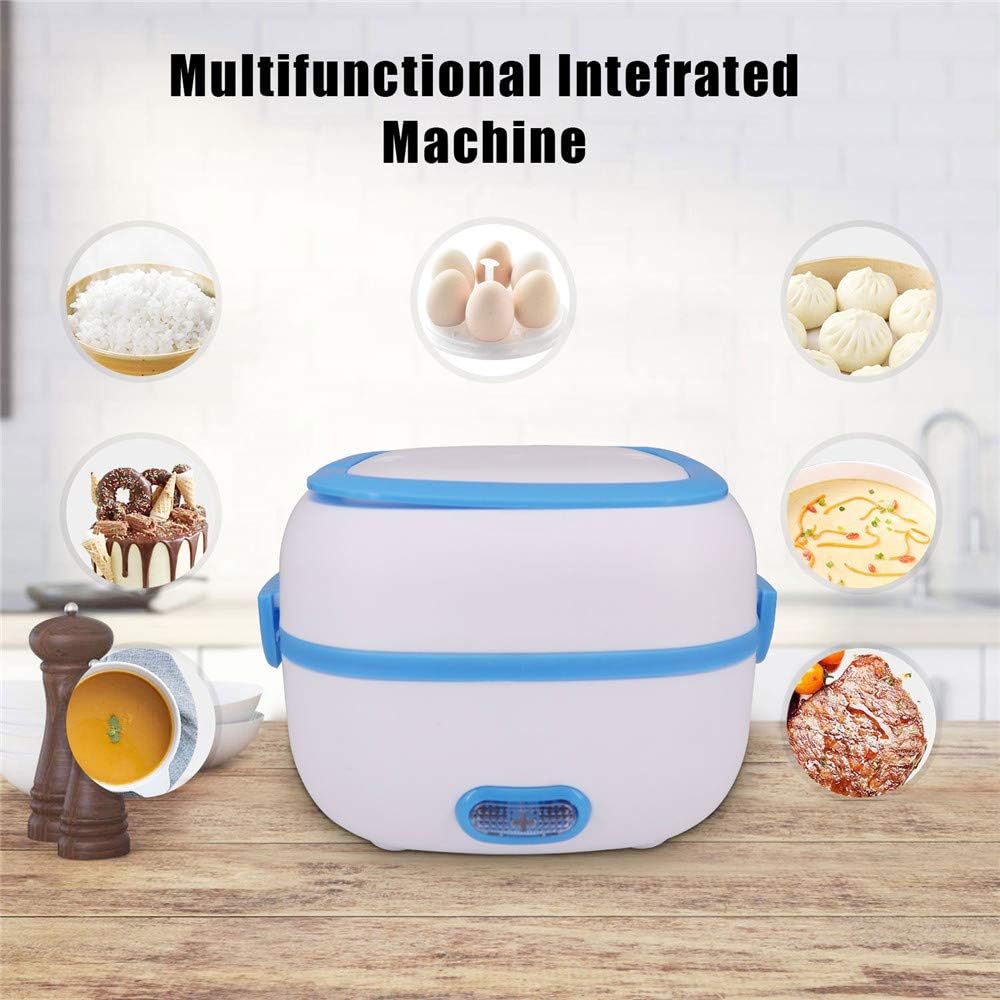 Electric Lunch Box Portable Food Warmer Food Heating Lunch Box Removable Food-grade Stainless Steel Compartments 220v 200w For Car Truck Office - LootFaat