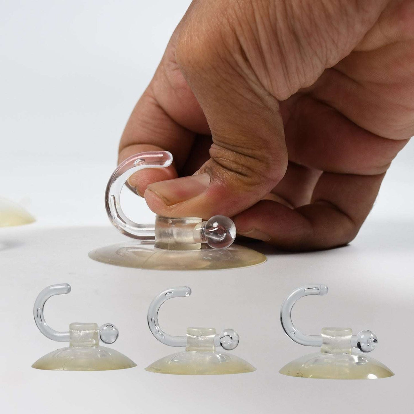 Transparent Rubber Vacuum Sucker Hooks Hanger Strong Suction Cup Bathroom Kitchen Window Wall Accessorie. - LootFaat