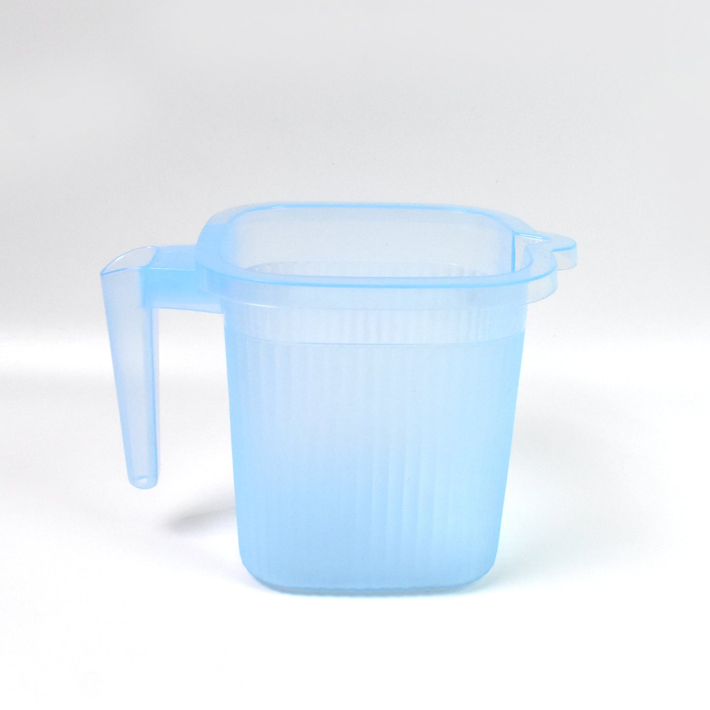 Plastic Square Transparent Bath Water Mug (1 Pc 1000 Ml Mix Color) - LootFaat