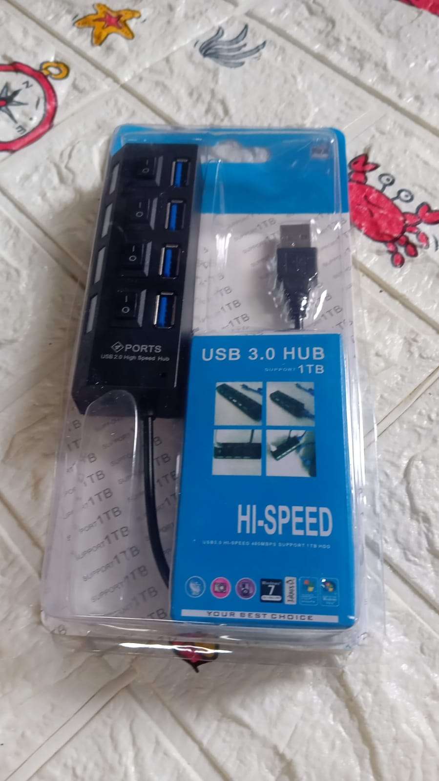 4 Port Usb Hub Usb 2.0 Hub Splitter High Speed With Onoff Switch Multi Led Adapter Compatible With Tablet Laptop Computer Notebook - LootFaat