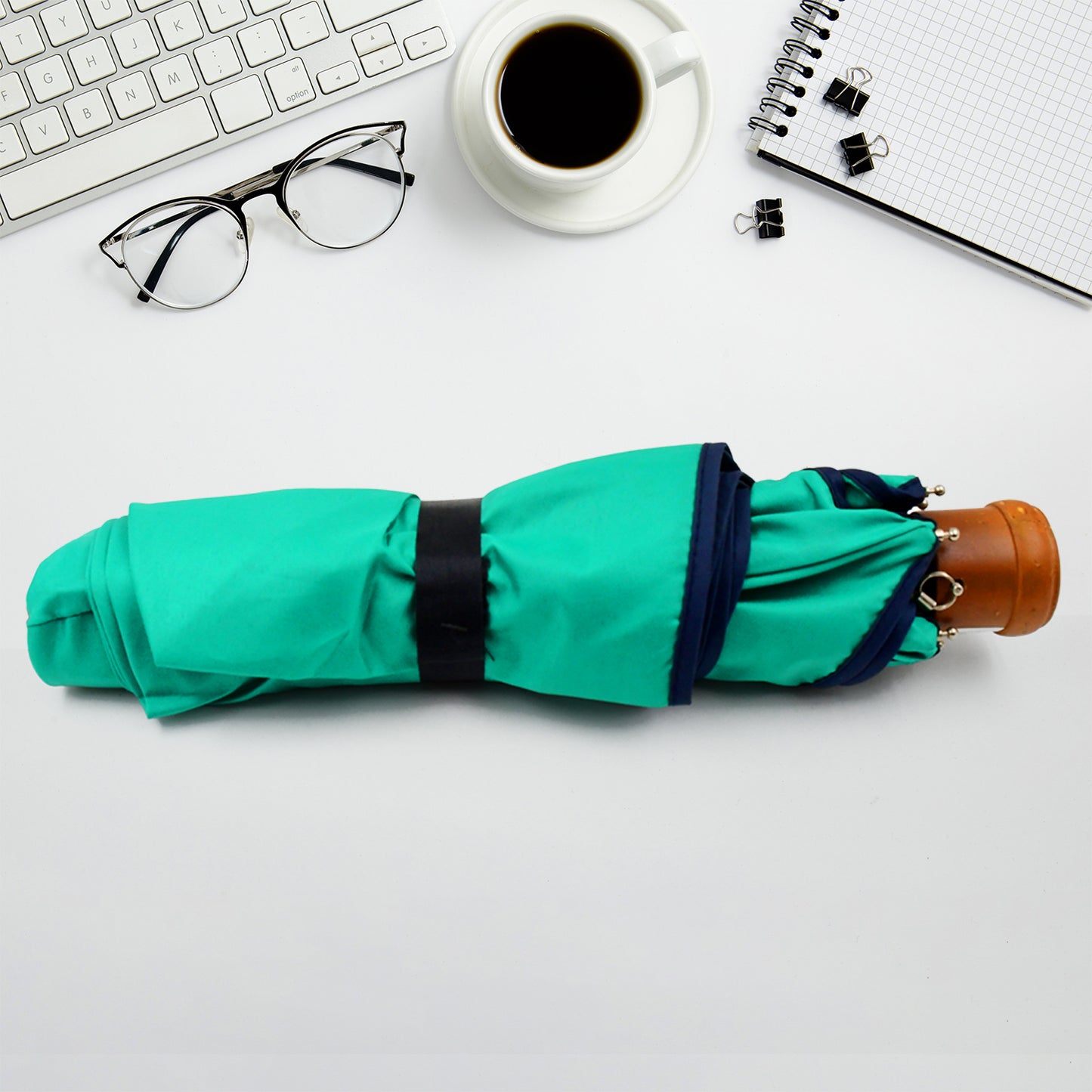 3-fold Sun Rain Protective Foldable Umbrella (1 Pc) - LootFaat