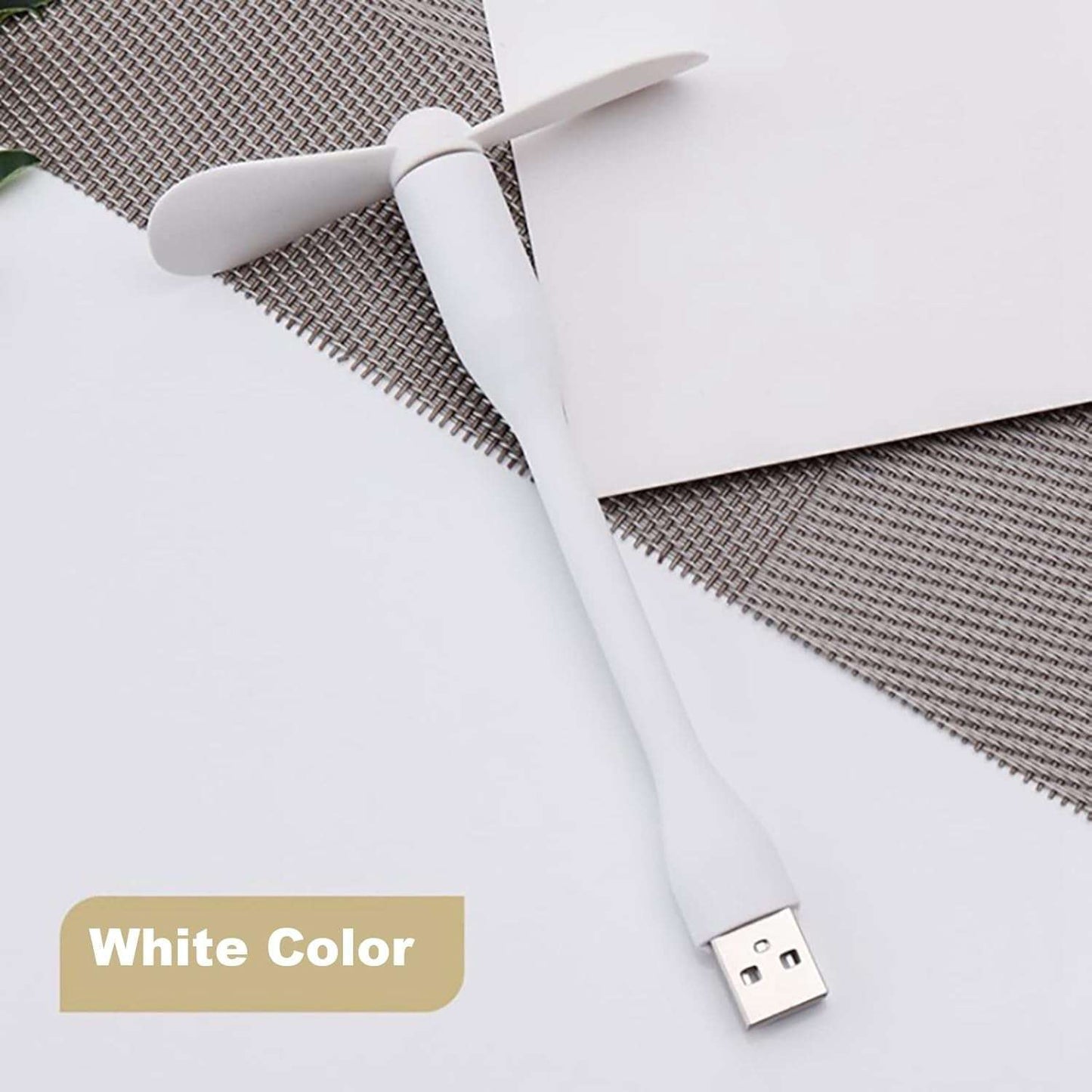 3-in-1 Portable USB Fan, Light & USB Hub Combo