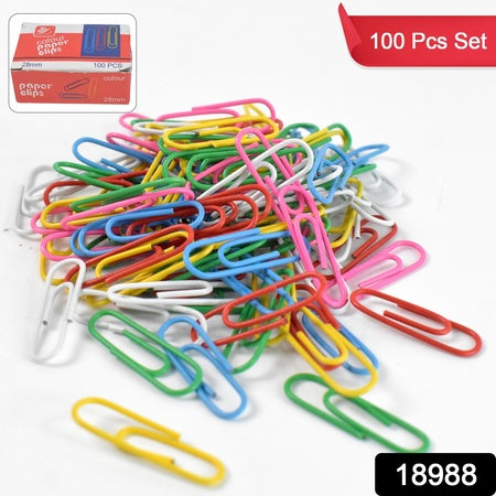 Metal U Shape Paper Pin Clip 28 Mm (100 Pcs Set) - LootFaat