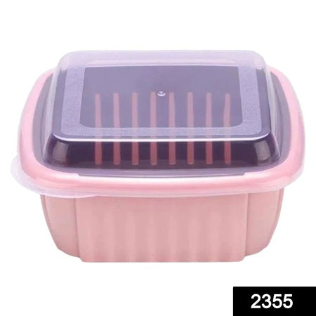Double Layer Food Drainer Washing Basket With Collapsible Strainers Colander - LootFaat