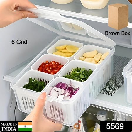 Fridge Storage Boxes Freezer Storage Containers Container For Kitchen Storage Set Storage In Kitchen Vegetable Storage Draining Crisper Refrigerator Food Box (1 Pc) - LootFaat
