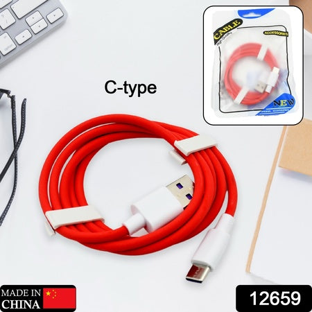 Unique Type C Dash Charging Usb Data Cable Fast Charging Cable Data Transfer Cable For All C Type Mobile Use - LootFaat