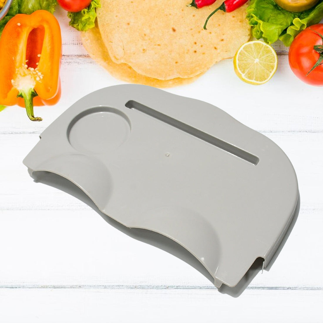 Snack Caddy Tray with Drink Holder