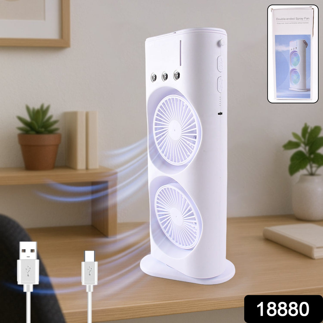 Portable Tower Mist Cooling Fan