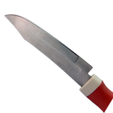 Small knife with blade cover for safe storage.