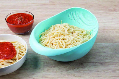 Kitchen Plastic Big Rice Bowl Strainer Perfect Size For Storing And Straining - second image