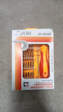 Magnetic screwdriver set with 32 pieces