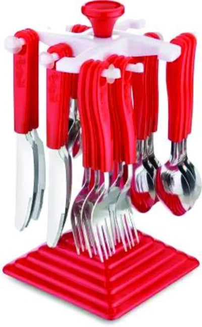 24 Piece Stainless Steel Premium Cutlery Set With Stand