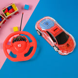 Plastic Remote Control Car, Remote Control Racing car with Two Function Backward and Forward. Handle Design Remote. Best Birthday Gift, Birthday Return Gift with Rechargeable Battery For Car