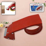 Metal tape dispenser with cutter, for home and office use.