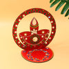 Premium Handcrafted Wooden Decorative Diya Home - Foldable - Best Quality & Value