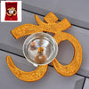 Premium Om Symbol Brass Oil Diya (1 Pc) Home - Easy Clean - Best Quality & Value